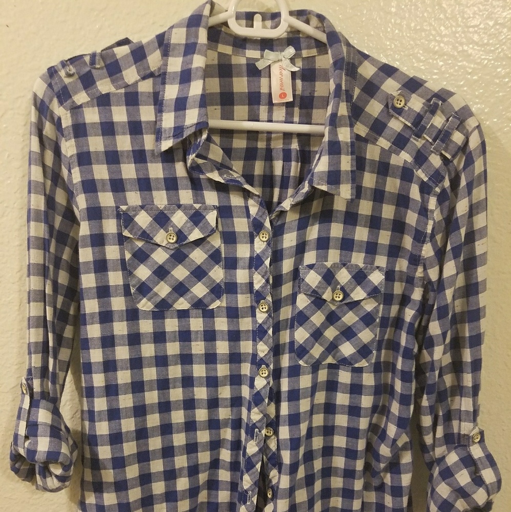 L Modcloth gingham shirt